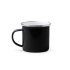 Kubek emaliowany metalowy o stylu retro 380ml czarny – odzież robocza Modern Company